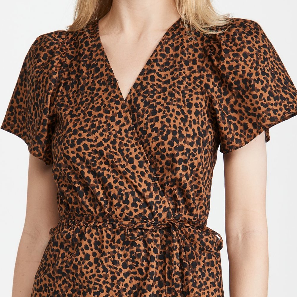 NWT Madewell Flutter Sleeve Wrap Dress